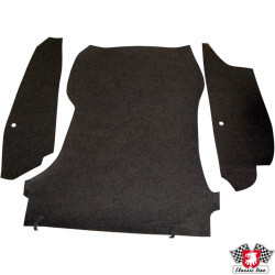 Boot carpet set, black