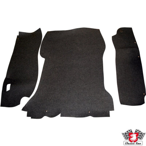 Boot carpet set, black