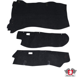 Boot carpet set, black