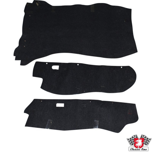 Boot carpet set, black