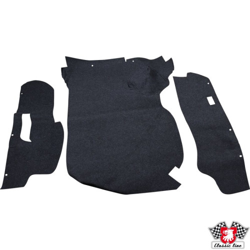 Boot carpet set, black