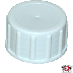 Water tank drain cap, 35 mm, white