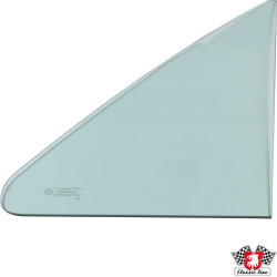 1/4 light window, fixed, green, E-marked, left