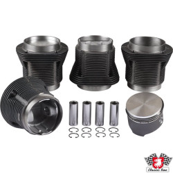 Big bore piston and cylinder set, casted, bore 92.0 mm, stroke 69.0 mm, upper 98 mm, lower 96 mm, CLASSIC