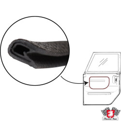 Beading for door pocket, black, length 1.1 m. 4 pieces needed per car