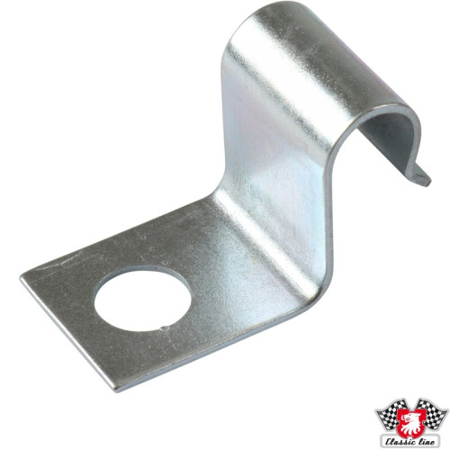 Bracket for fuel line on fan shroud