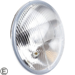 Headlight insert, 7&quot, round, with E-mark, economy quality