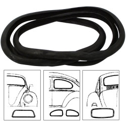 Cal look window seal set, 4 pieces, Brazil. Including front, rear and quarter window seals