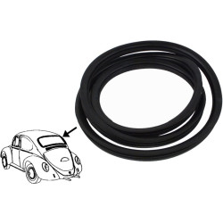 Seal for rear window with groove for moulding, Brazil