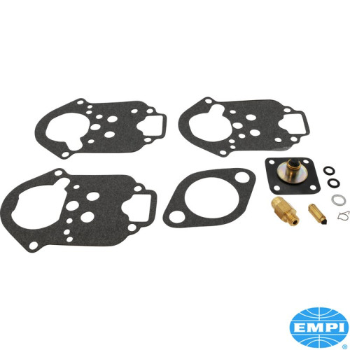 ชุดซ่อมคาร์บูเรเตอร์ สำหรับเวเบอร์ 34 ไอซีที/ไอซีเอช, EPC 34/34X. รวมถึงไดอะแฟรมปั๊มคันเร่ง เข็ม/เบาะนั่ง และโอริงและปะเก็นที่จำเป็นทั้งหมด บรรจุในสกินแพ็ก
