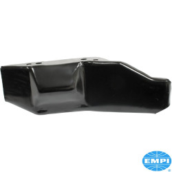 Air deflector plate, black, rear, left