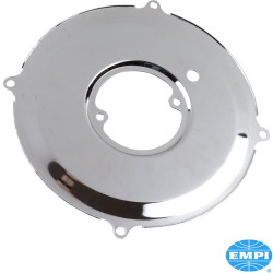 Backing plate for alternator, chrome