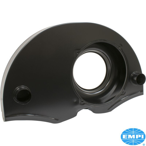 แผงบังพัดลมพร้อมท่อลม แผ่นกั้นลมภายใน 7 ชิ้น สไตล์ 36 HP สีดำ