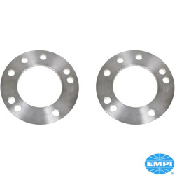 Wheel spacer set, double drilled, aluminium, 4x130/5x130, 9.5 mm thick, 2 pieces