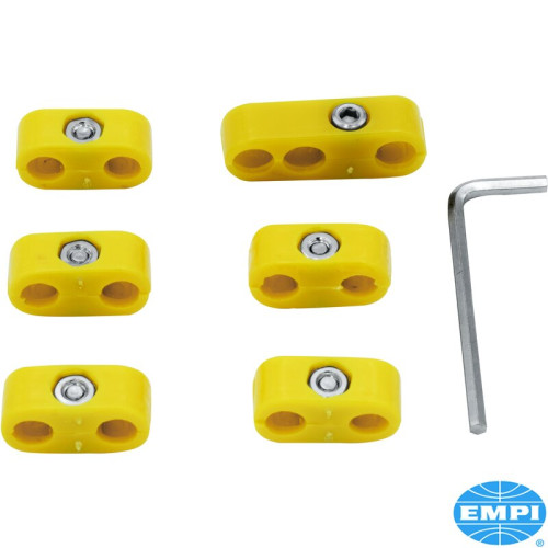 Wire separator set, yellow, for 4 cylinder engines