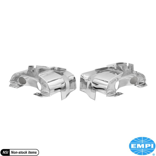 ชุดดีบุกฝาสูบ Off-Road พอร์ตคู่ โครเมียม 2 ชิ้น