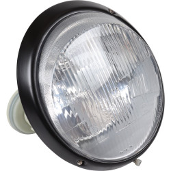 PartzBiz CE 1695101202 - Headlight with black rim, H4. Adjustable