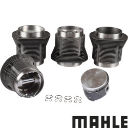 Big bore piston and cylinder set, casted, bore 90.5 mm, stroke 69.0 mm, upper 98 mm, lower 96 mm, MAHLE