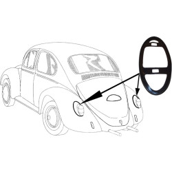 Gasket for tail light, rubber, OE quality, left/right