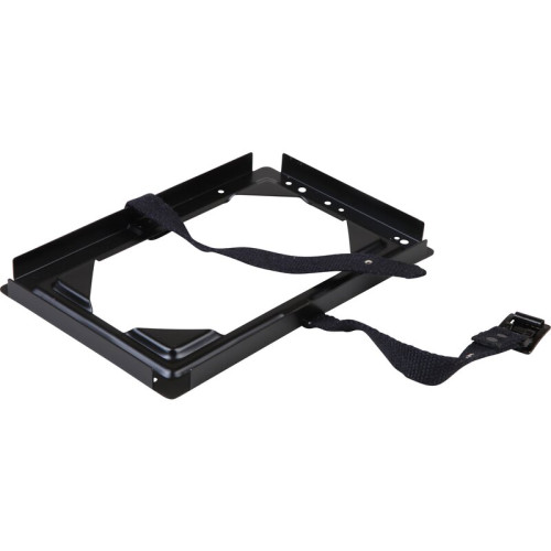 Support bracket and straps for first aid box