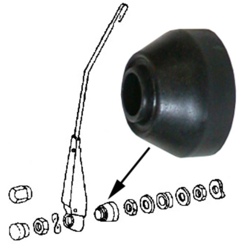 Bearing cover for wiper