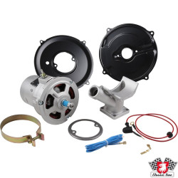 Alternator conversion kit with cables, 6 to 12 Volt, 55 Amp, new