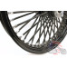 PartzBiz HD: 3476101-21 x 3.5 Blackout 46 Fat Spoke Front Wheel with Black Rim Hub Harley Dual Disc PartzBiz HD: 3476101-21 x 3.5 Blackout 46 Fat Spoke Front Wheel with Black Rim Hub Harley Dual Disc