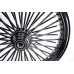 PartzBiz HD: 3476066-21 x 3.5 Blackout 46 Fat Spoke Front Black Wheel Rim Harley Softail Single Disc PartzBiz HD: 3476066-21 x 3.5 Blackout 46 Fat Spoke Front Black Wheel Rim Harley Softail Single Disc