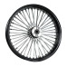 PartzBiz HD: 3465918-21 3.5 46 Fat King Spoke Front Wheel Black Rim Dual Disc 08+ Harley Touring ABS PartzBiz HD: 3465918-21 3.5 46 Fat King Spoke Front Wheel Black Rim Dual Disc 08+ Harley Touring ABS