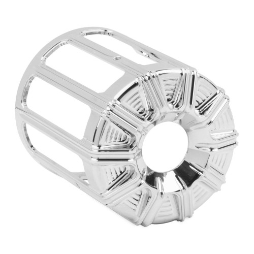 PartzBiz HD: 4423755-Arlen Ness Chrome 10 Gauge Oil Filter Cover for Harley Twin Cam Models | 03-483 PartzBiz HD: 4423755-Arlen Ness Chrome 10 Gauge Oil Filter Cover for Harley Twin Cam Models | 03-483