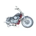 PartzBiz HD: 3460404-B&W MC2302 Biker Bar Strapless Motorcycle Clamp Trailer Harley Softail Dyna VRod