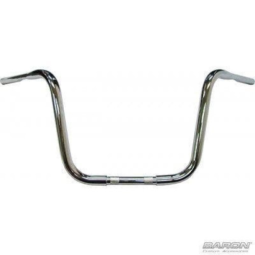 PartzBiz HD: 4422759-Baron Customs BA-7300-05 Chrome Jr. Kong Handlebars Honda Kawasaki Suzuki Yamaha