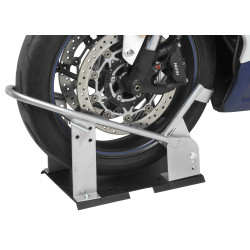PartzBiz HD--BikeMaster Heavy-Duty Motorcycle Wheel Chock 6 1/2" Harley or Metric TLWC04