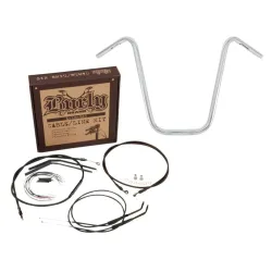 PartzBiz HD--Burly 12” Apes Chrome Handlebar Packages 2007-2013 Harley Sportster XL 883 1200