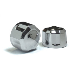 PartzBiz HD--Ciro 70021 Chrome Diamond-Cut Crown Engine Motor Bolt Cap Set Harley Milwaukee 8 M8 17-19