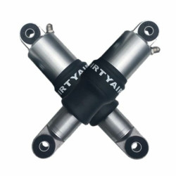 PartzBiz HD--Dirty Air 3” Aluminum SS Series Short Shocks Rear Pair Polish Adjustable Harley