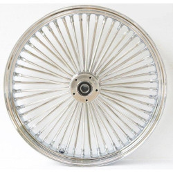 PartzBiz HD--16 X 3.5 52 Chrome Fat Mammoth Spoke Rear Wheel Rim Harley Softail Slim ABS