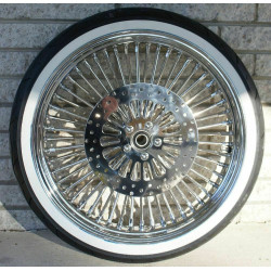 PartzBiz HD - 21 2.15 Chrome Front Fat Mammoth 52 Spoke Tire Wheel Rim Package Harley XL Dyna PartzBiz HD - 21 2.15 Chrome Front Fat Mammoth 52 Spoke Tire Wheel Rim Package Harley XL Dyna