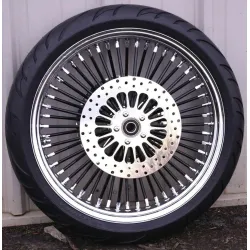 PartzBiz HD - 21”X 3.5” 52 Mammoth Black Spoke Wheel BW Tire 2000-2007 Harley Touring Package PartzBiz HD - 21”X 3.5” 52 Mammoth Black Spoke Wheel BW Tire 2000-2007 Harley Touring Package