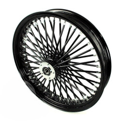 PartzBiz HD - 21 X 3.5 52 Mammoth Fat Black Spoke Front Wheel 2008-2023 Harley Touring Bagger PartzBiz HD - 21 X 3.5 52 Mammoth Fat Black Spoke Front Wheel 2008-2023 Harley Touring Bagger