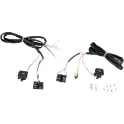 PartzBiz HD--Black Handlebar Control Switches Complete Kit Set Harley Ironhead Sportster XL