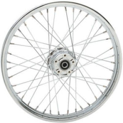 PartzBiz HD - Chrome 40 Spoke Laced 21" Front Wheel Harley 00-06 FXST FXD W/O ABS Softail Dyna best new replacement upgrade rim custom motorcycle Chopper Bobber PartzBiz HD - Chrome 40 Spoke Laced 21" Front Wheel Harley 00-06 FXST FXD W/O ABS Softail Dyna best new replacement upgrade rim custom motorcycle Chopper Bobber