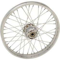 PartzBiz HD - Chrome 40 Spoke Laced 21" Front Wheel Harley 07-17 FLST FXS FLS W/O ABS Softail best new replacement upgrade rim custom motorcycle Chopper Bobber PartzBiz HD - Chrome 40 Spoke Laced 21" Front Wheel Harley 07-17 FLST FXS FLS W/O ABS Softail best new replacement upgrade rim custom motorcycle Chopper Bobber