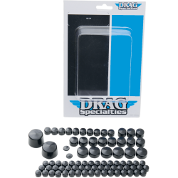 PartzBiz HD--Drag Black Standard Engine Trans Primary Bolt Cover Kit Harley Softail 00-06 | 2401-0711