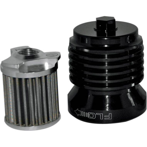 PartzBiz HD: 4407874-PC Racing PCS4B Black Flo Oil Filter Reusable 35 Microns Harley & Custom