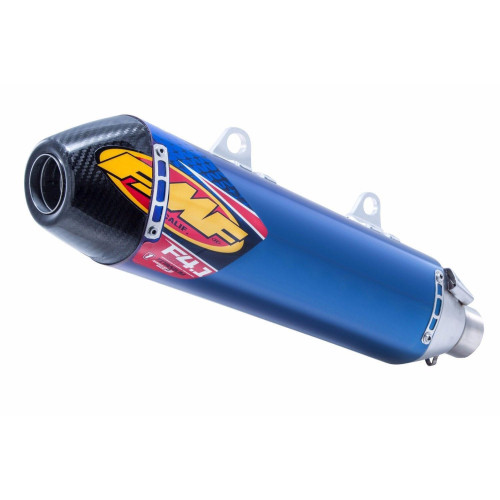 PartzBiz HD: 3477929-FMF Racing Exhaust Factory 4.1 RCT Slip-On Muffler Titanium Blue Carbon Fiber