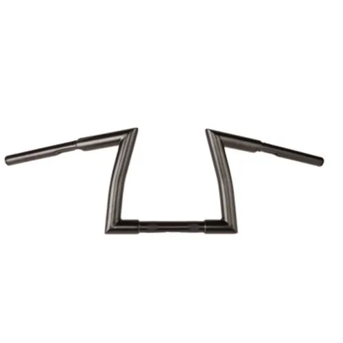 PartzBiz HD: 3445279-Black 9” 1.25” Fat Z Bars Handlebar Harley Bobber Sportster Softail Chopper Dyna