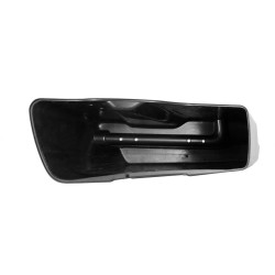 PartzBiz HD--Hogworkz 4" Stretched Dual Saddlebags w/ Lids Harley '14-'18 FLH Unpainted | HW151001