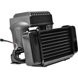 PartzBiz HD--Jagg Black Horizonal Low Mount 10 Row Fan Assisted Oil Cooler Kit Harley 84-08 | 751-FP2300