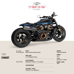 PartzBiz HD--Sportster S 2023 -  Apex Brushed Stainless - Streetfighter Blank